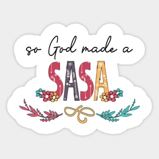 So God Made A Sasa Happy Mother's Day Sticker